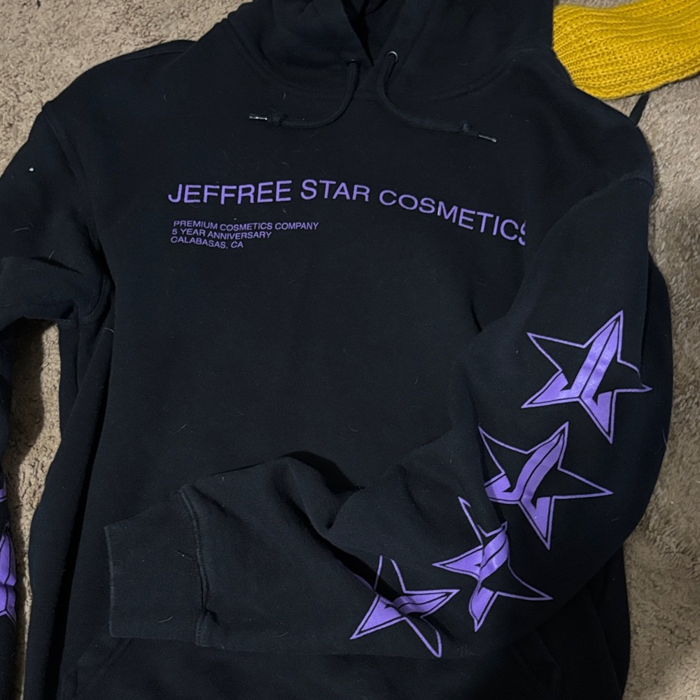 Jeffree Star Men's Black and Purple Hoodie